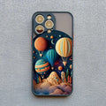 Silikonecover til iPhone 14–17 — 3D-landskabsgrafik, kamerabeskyttelse