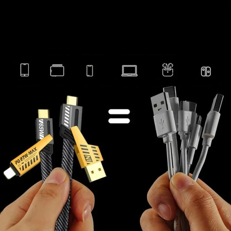 Kabel USB-C s Power Delivery 65W — dva vstupy/výstupy, pro více zařízení