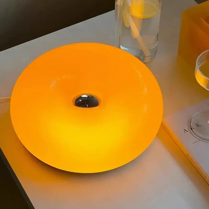 Candeeiro tátil recarregável — Luz redonda sem fios, 3 níveis de luminosidade