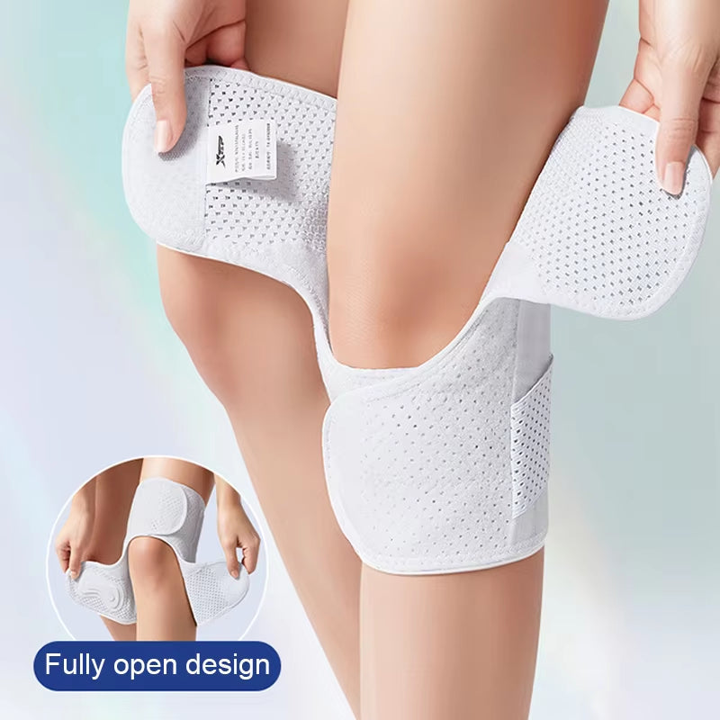 Verstellbare Knie-Kompressionsbandage — Stützsystem mit Klettverschluss