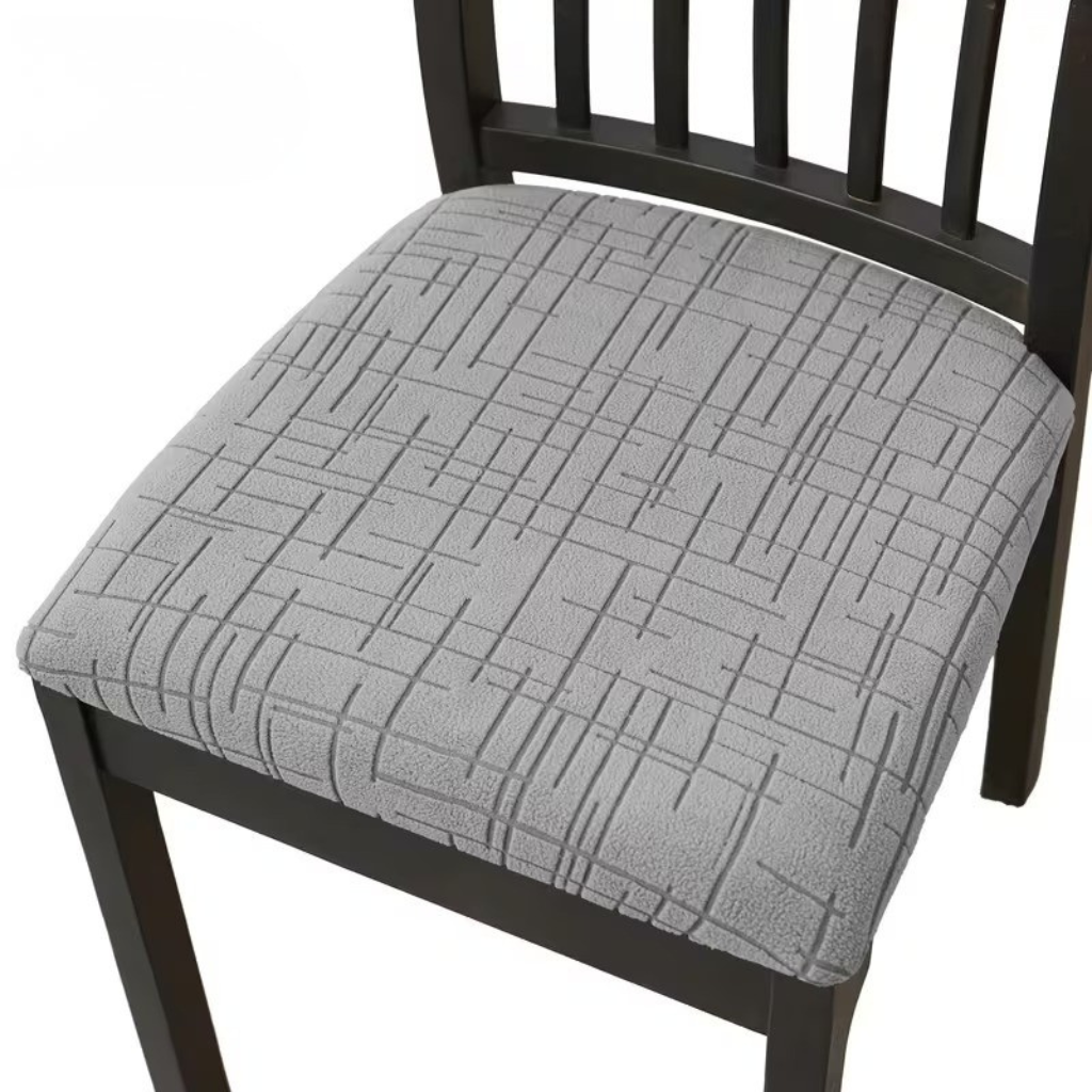 Conjunto de capas elásticas em spandex para cadeiras de sala de jantar - removíveis e laváveis