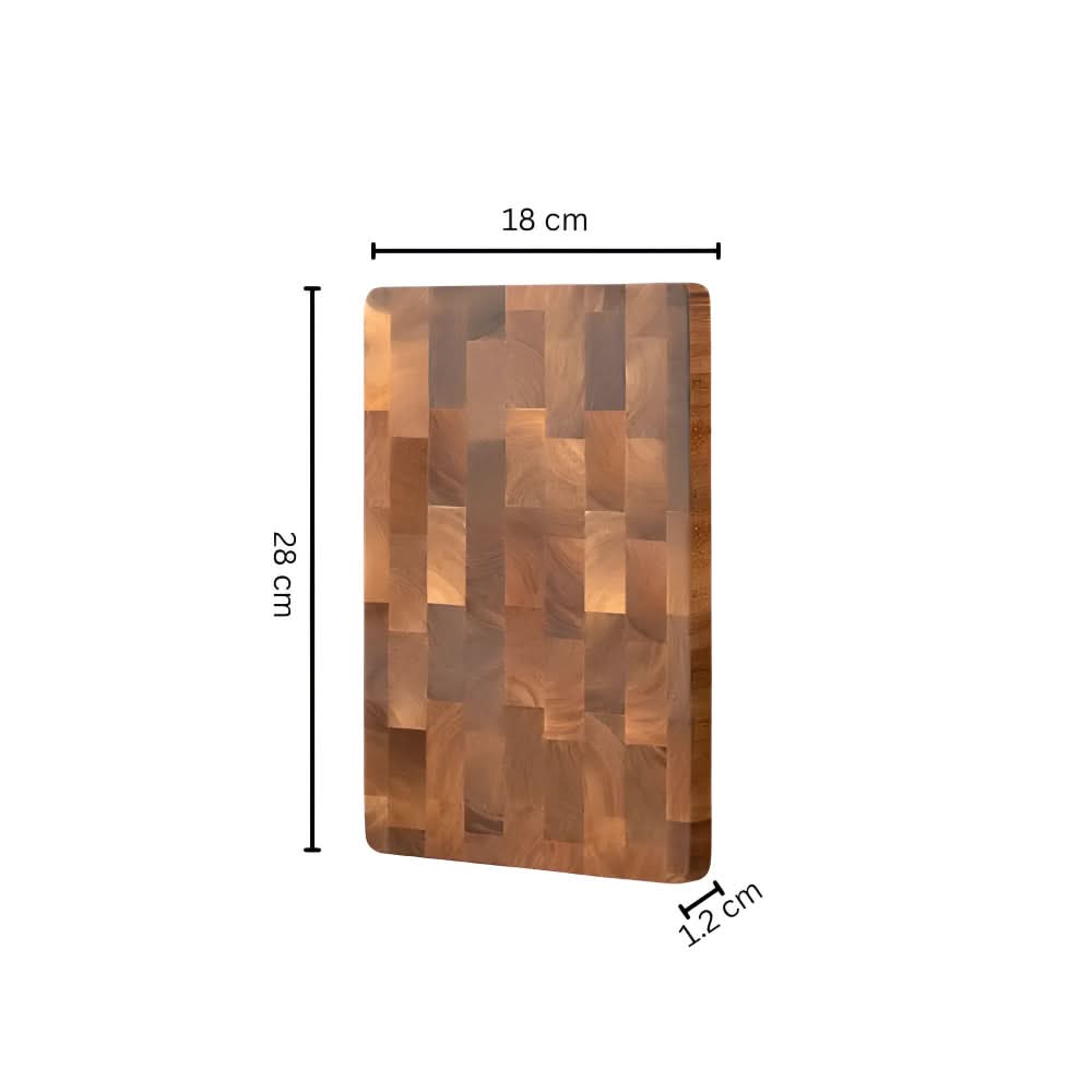 EverWood Acacia Wood Chopping Board — Antibacterial, Moisture Resistant Surface, Elegant and Durable