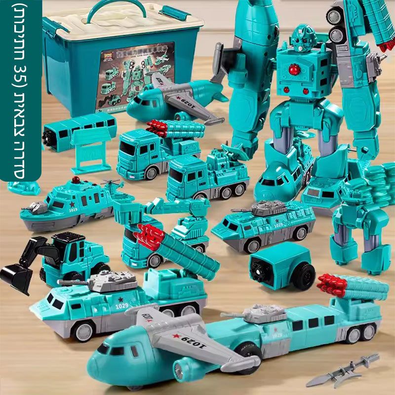 Magnetisches Baustellenfahrzeug-Set — Verformbares STEM-Spielzeug