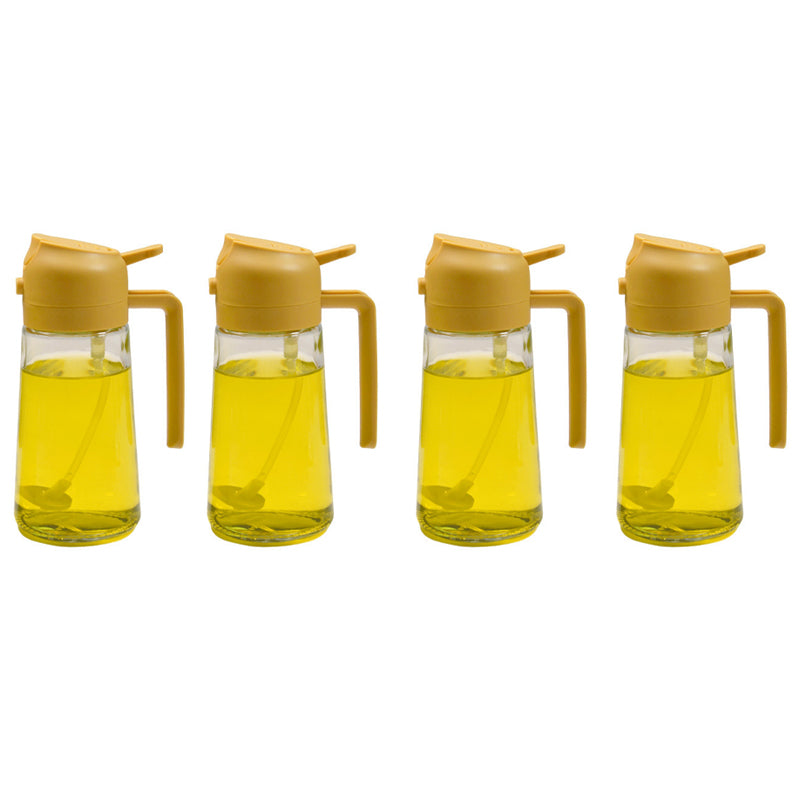 Skleněný rozprašovač oleje a nalévací láhev 16 oz — dvojí funkce, široké hrdlo
