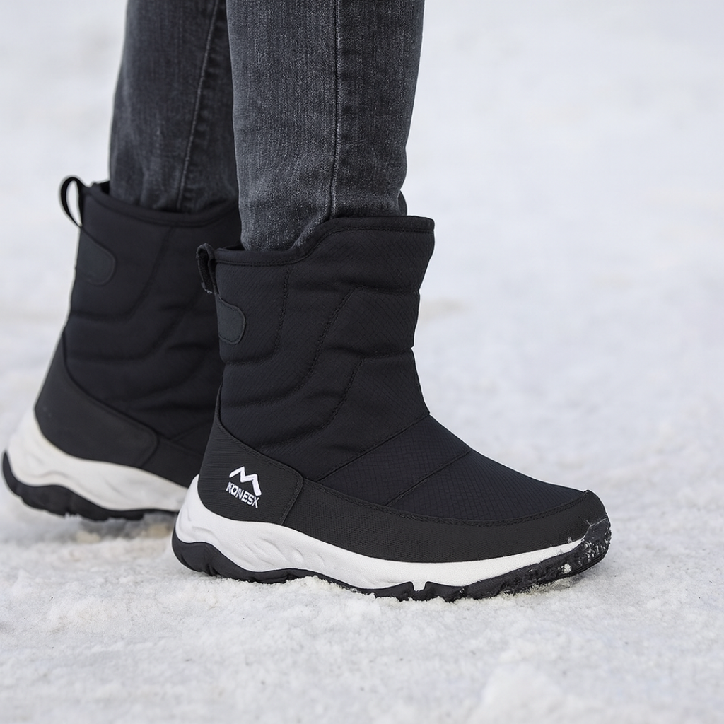 Botas de invierno impermeables y aislantes para mujer — Suela antideslizante