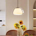 Lunara | Double Glass Dome Pendant Light With Soft Glow