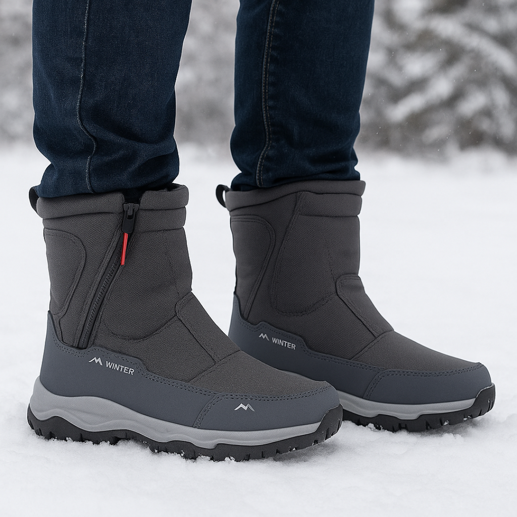 Women's Insulated Waterproof Snow Boots — Plush Lining, Slip-Resistant