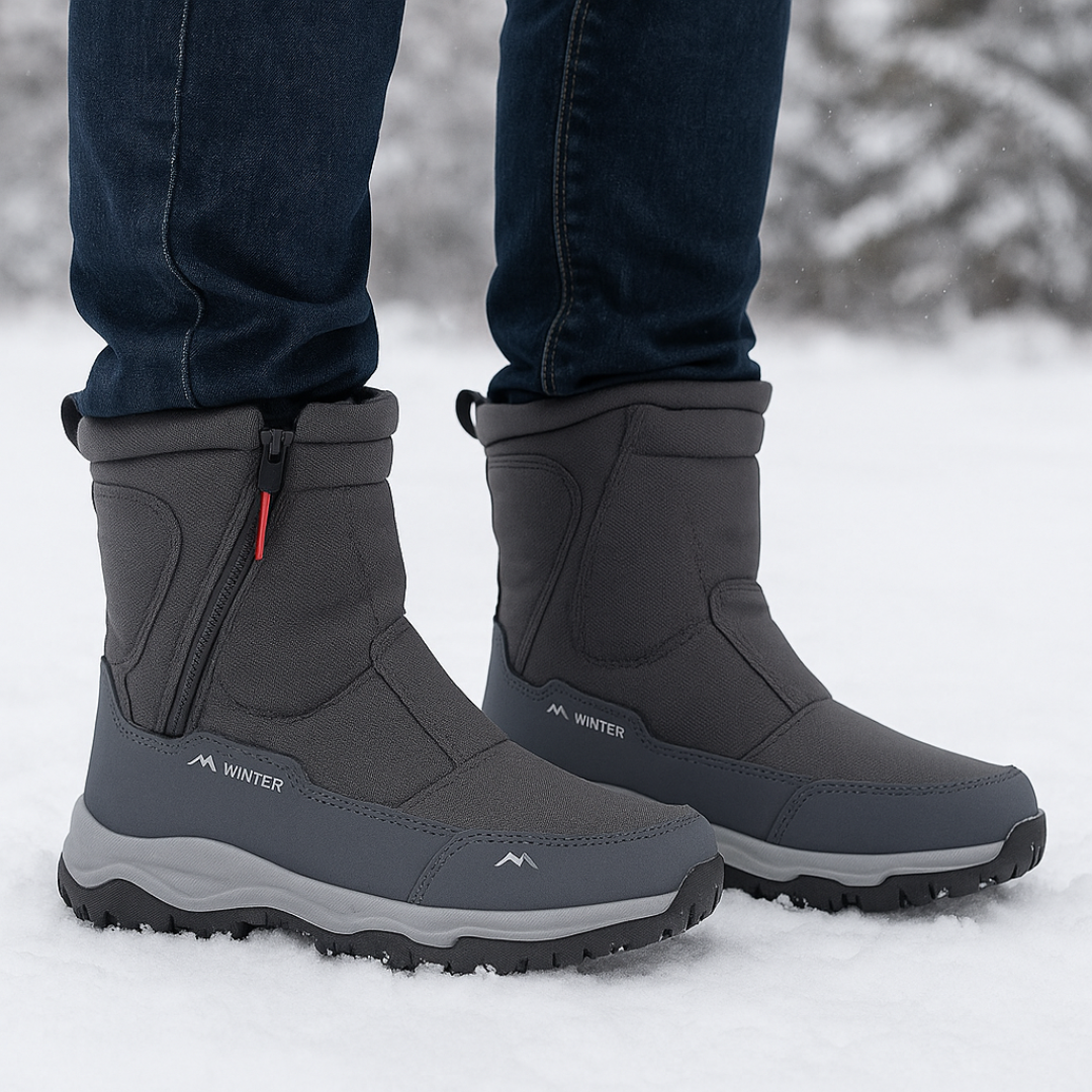 Women's Insulated Waterproof Snow Boots — Plush Lining, Slip-Resistant