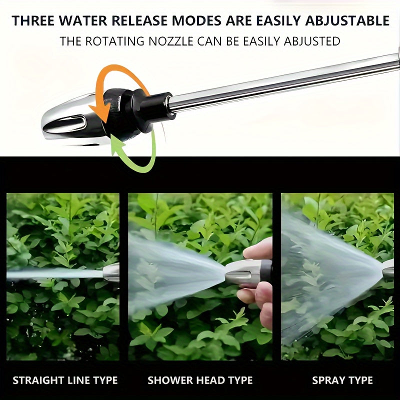High-Pressure Garden Water Gun with Foam Cannon and Long Handle Sprayer - Euroselle