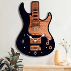 Kunstnerisk guitar vægur til musikelskere - Euroselle