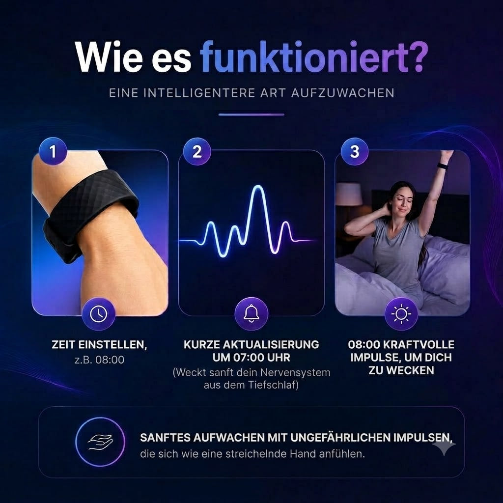 Vibrationswecker mit Shake-Awake-Funktion — verstellbarer Bettvibrator