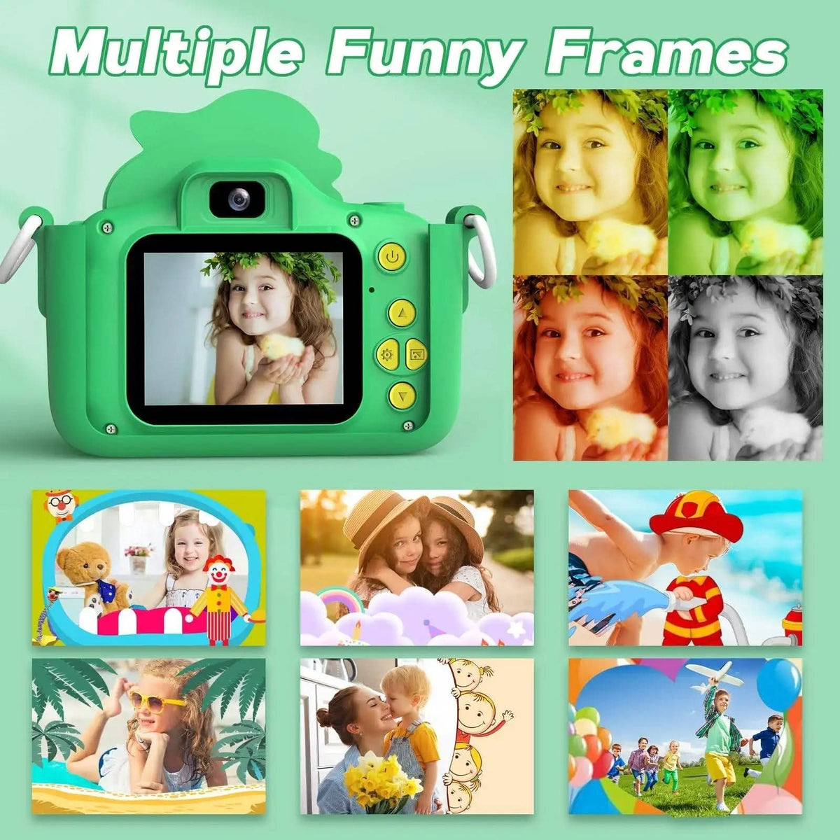 Appareil photo pour enfants NovaDino Dinosaur Explorer — HD 1080P, de 3 à 9 ans