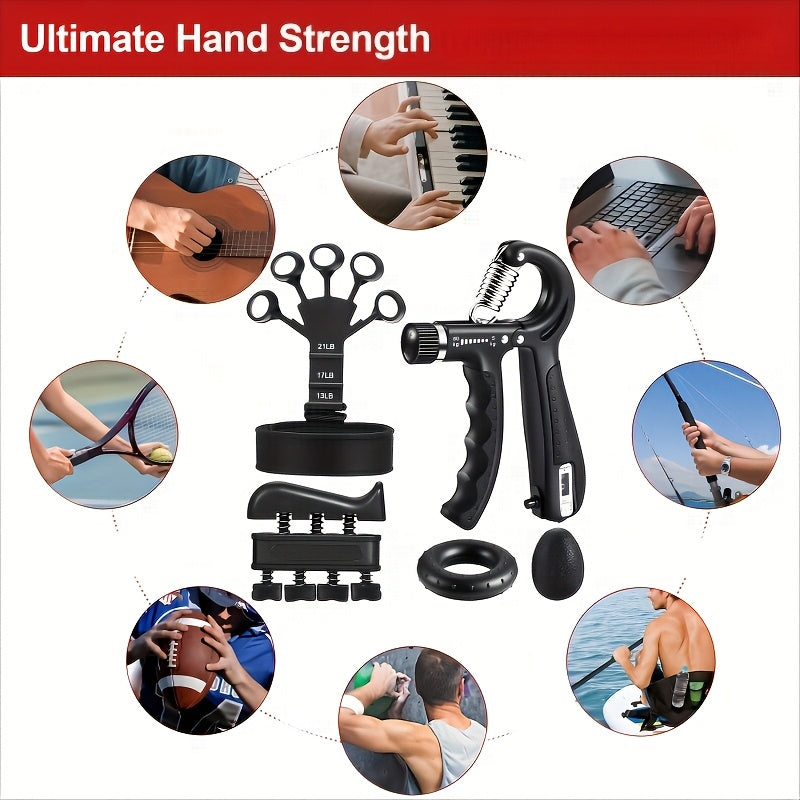Komplettes Handkraft-Trainingsset für Griff- und Unterarmkraft - Euroselle