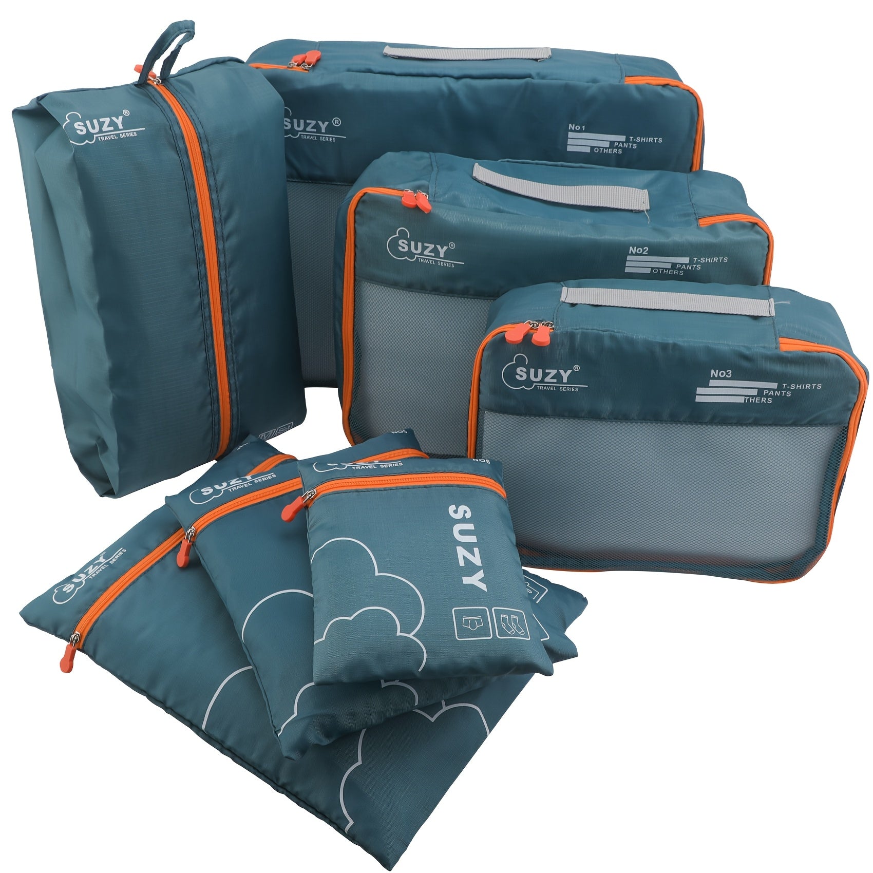 Portable 7pcs Suitcase Organizing Bag Set for Travel - Euroselle