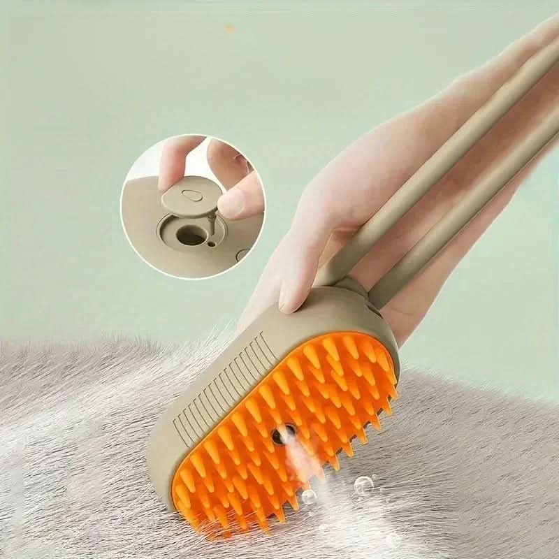 AquaWhisker gőzölős fésű kutyák és macskák számára — gyengéd hidratáló ápoló, szőrzetápolás és gubancbontás