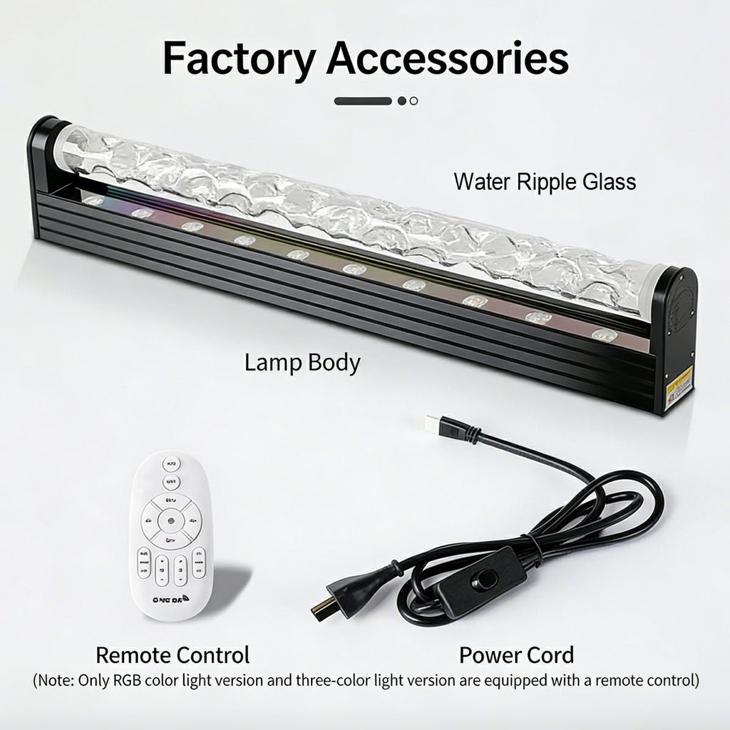 Animert LED-vegglampe, 39 in, aluminium, med flamme- og vanneffekter, RGBW-fargeskift, fjernkontroll, til stue, soverom, bar eller hotell, moderne