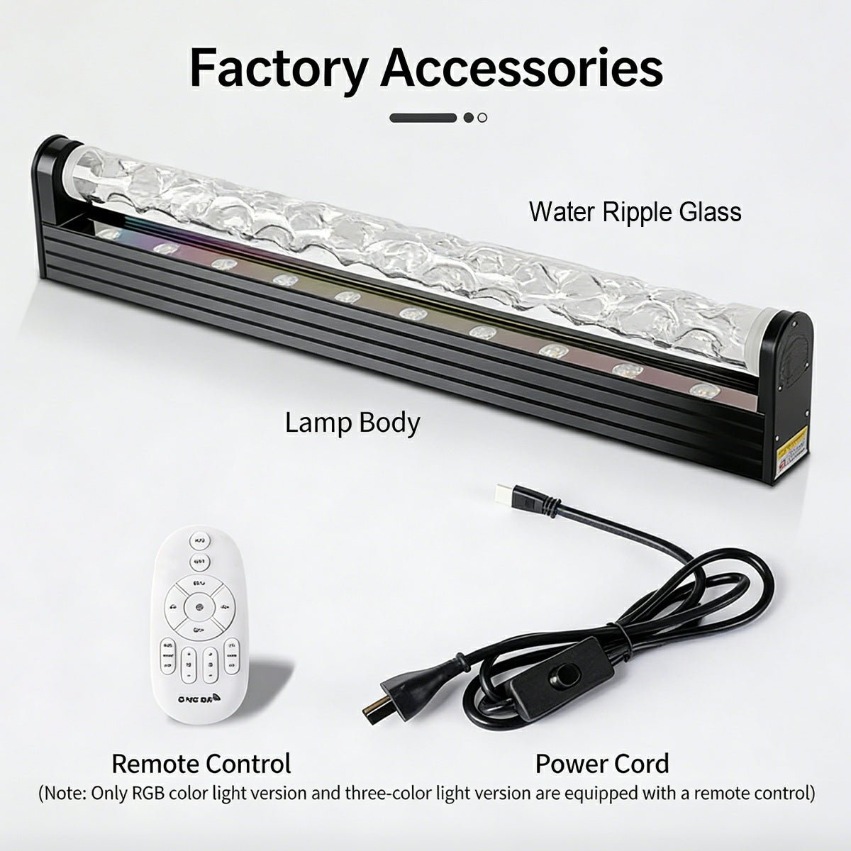 Animert LED-vegglampe, 39 in, aluminium, med flamme- og vanneffekter, RGBW-fargeskift, fjernkontroll, til stue, soverom, bar eller hotell, moderne