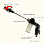 High-Pressure Garden Water Gun with Foam Cannon and Long Handle Sprayer - Euroselle