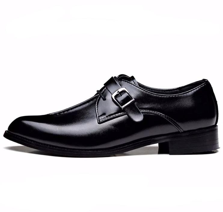 Men's Leather Oxford Derby Shoes — Waterproof, Scratch-Resistant