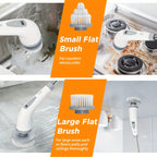Rechargeable Electric Spin Scrubber with Detachable Handle - Euroselle