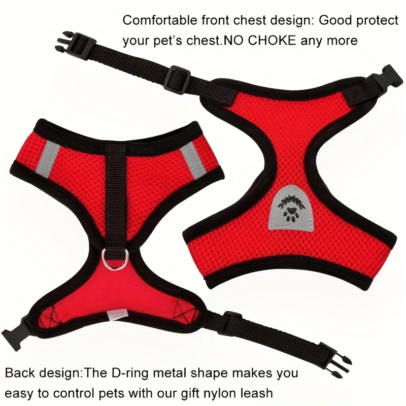 Reflective Pet Vest with Leash for Dogs and Cats - Euroselle
