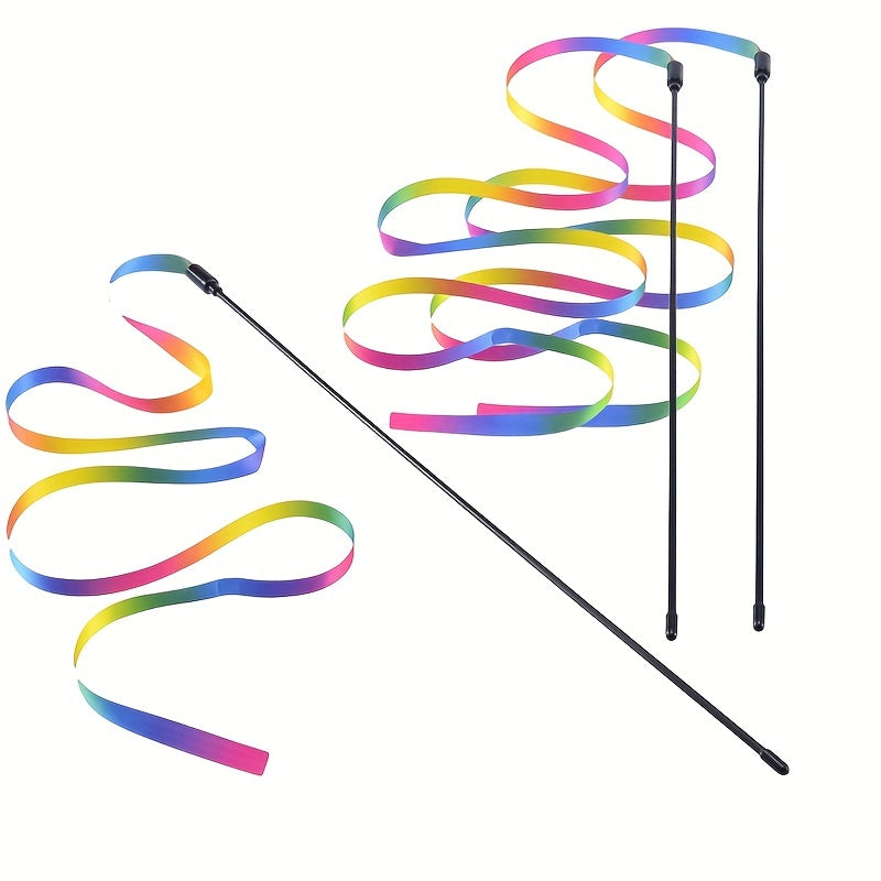 Cute Ribbon Teaser Stick for Engaging Cat Playtime - Euroselle