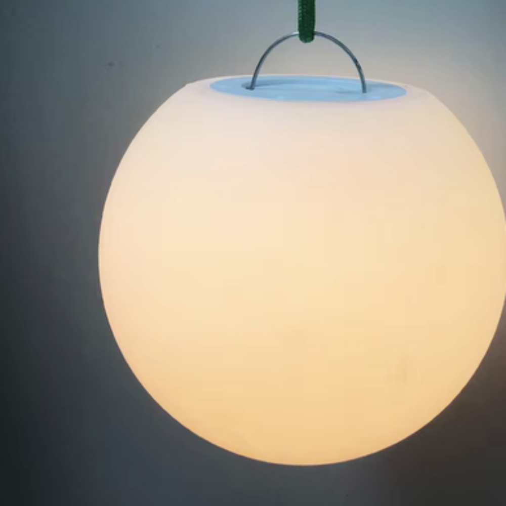 Solarhavekugle med LED, 10 tommer — vandtæt lys med farveskift
