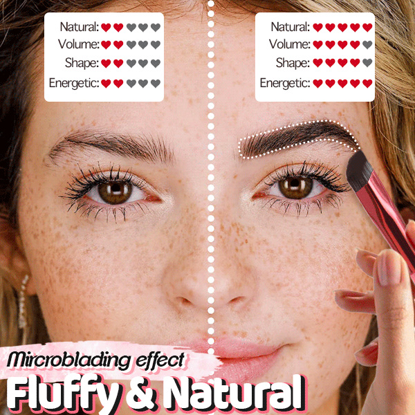 Brosse tampon pour sourcils à effet poil à poil — Sourcils naturels, effet microblading