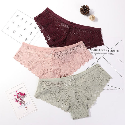 Lot 3 Culottes Femme Sexy Confort - Pack Lingerie Élégante