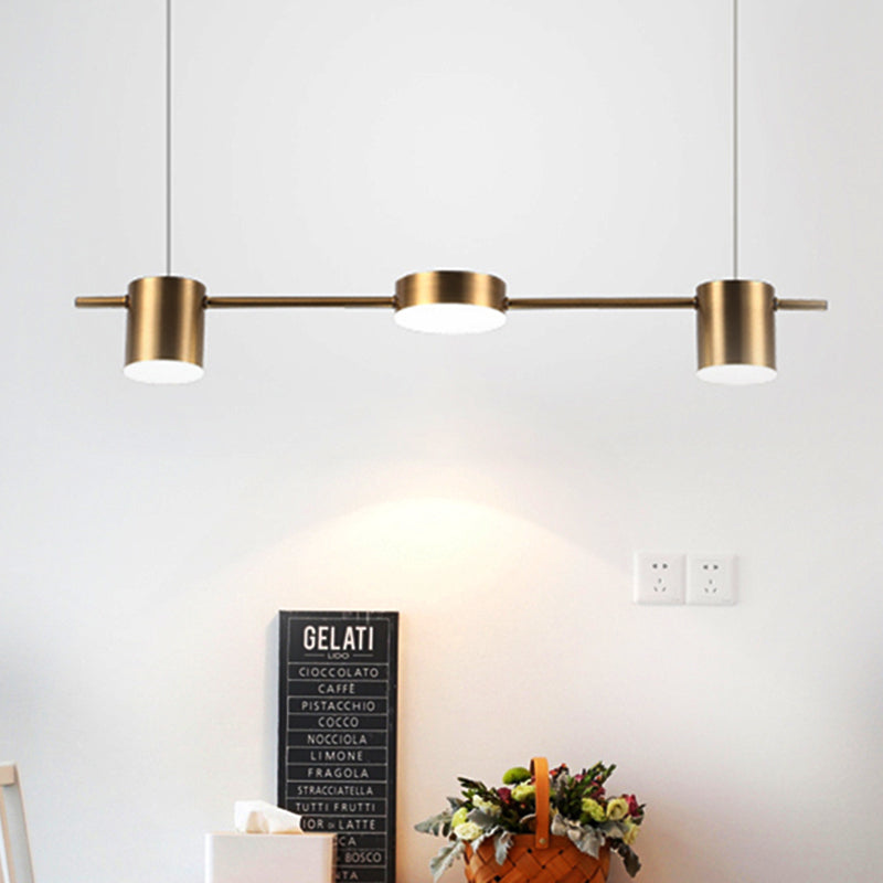 Astra Drum Aluminum Pendant Lamp 3 or 5 Light Black Gold Ceiling Light Warm White