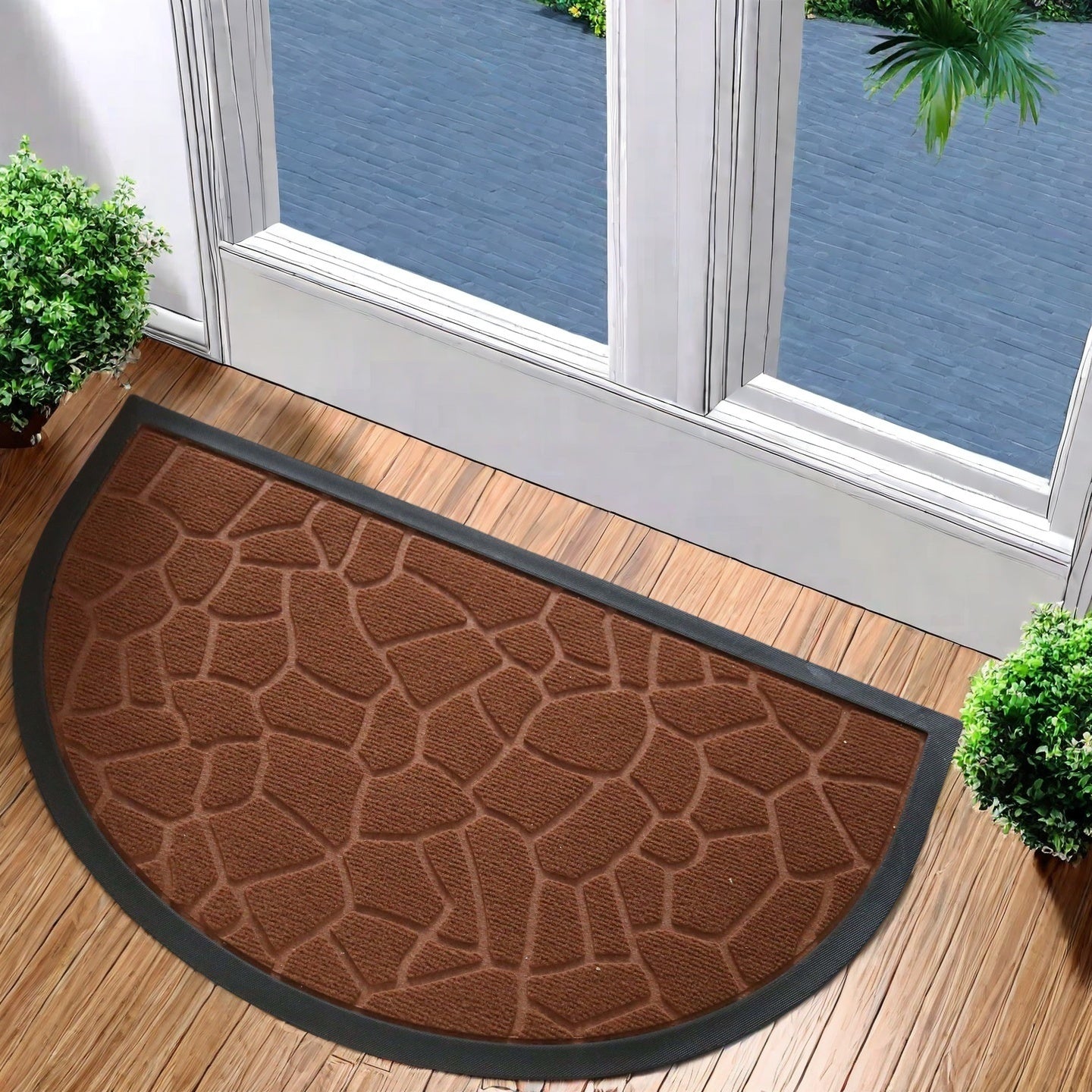 Stylish Outdoor Doormat for Front and Back Door 44.96x74.93cm - Euroselle