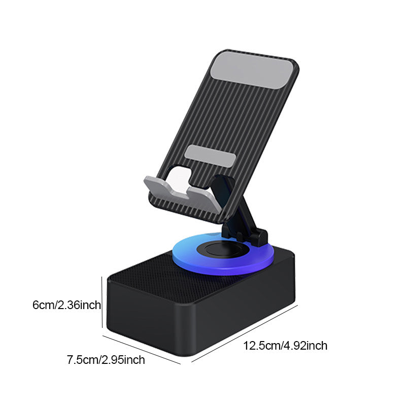 Bezdrátový stojánek na telefon s reproduktorem - 40mm subwoofer, otočení o 360°