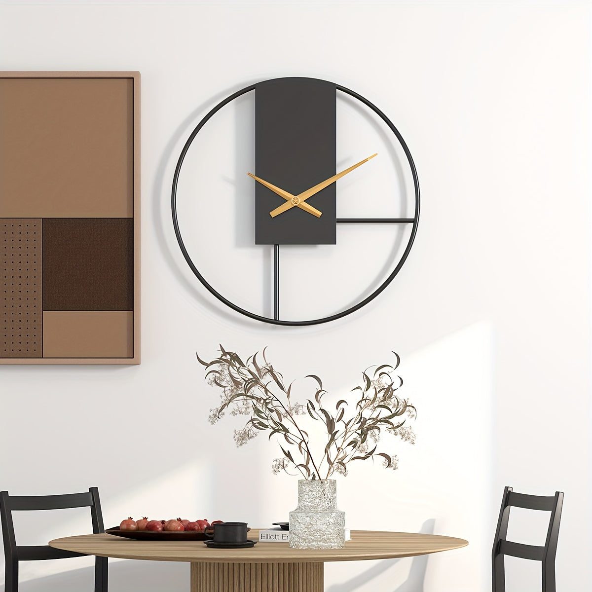 Orologio da parete minimalista in metallo da 16 pollici - Euroselle