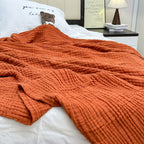Ultra-Breathable 6-Layer Cotton Gauze Blanket for Year-Round Comfort - Euroselle