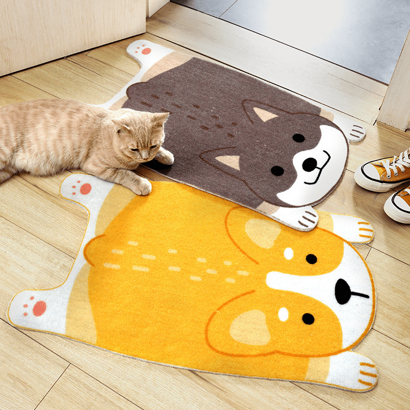 Tapis de sol animalier douillet Cozy Critter, dessous antidérapant, joli motif en tissu