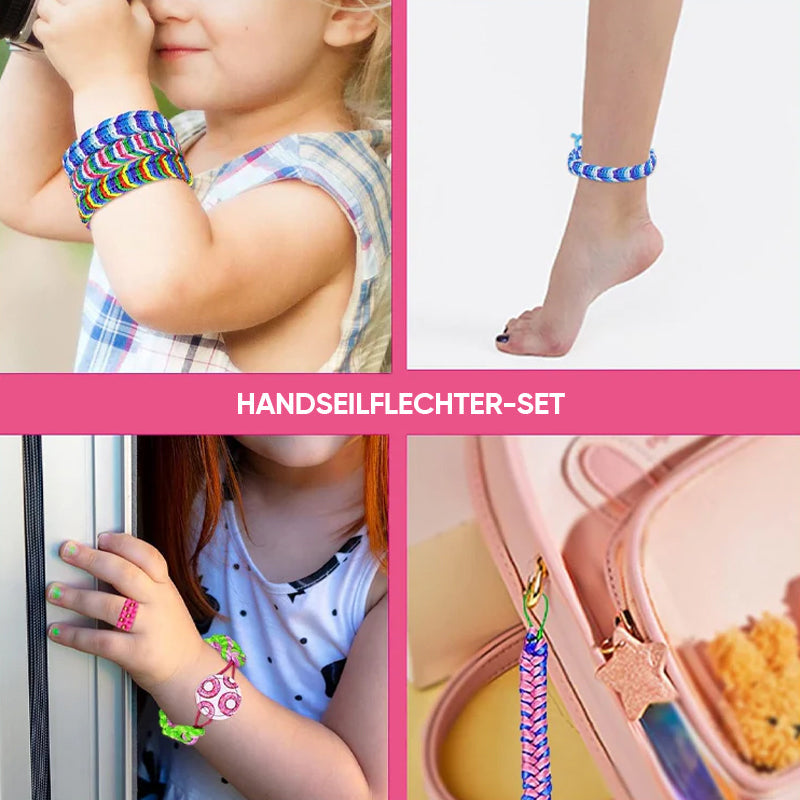 Kit de telar para pulseras de la amistad para niños — Set creativo de tejido artesanal