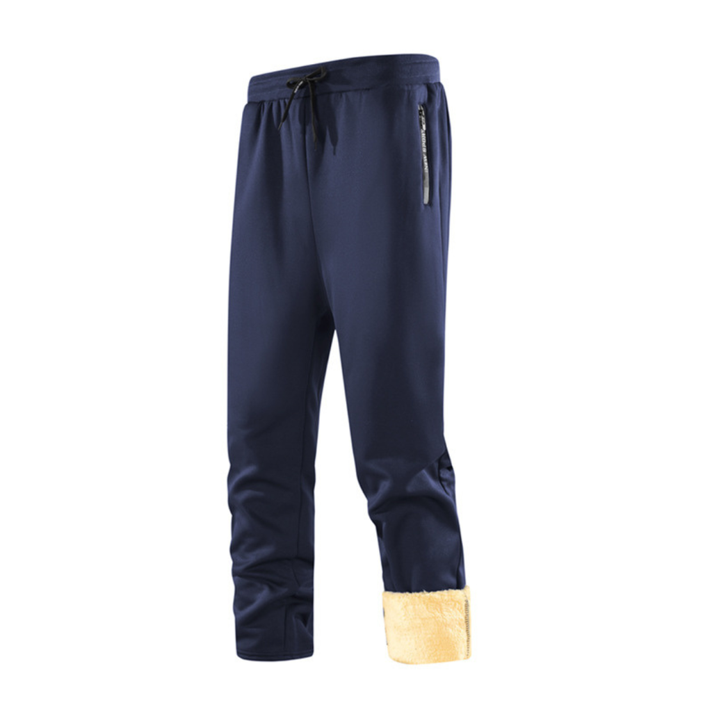 Jogging thermique doublé de polaire pour homme — poches zippées