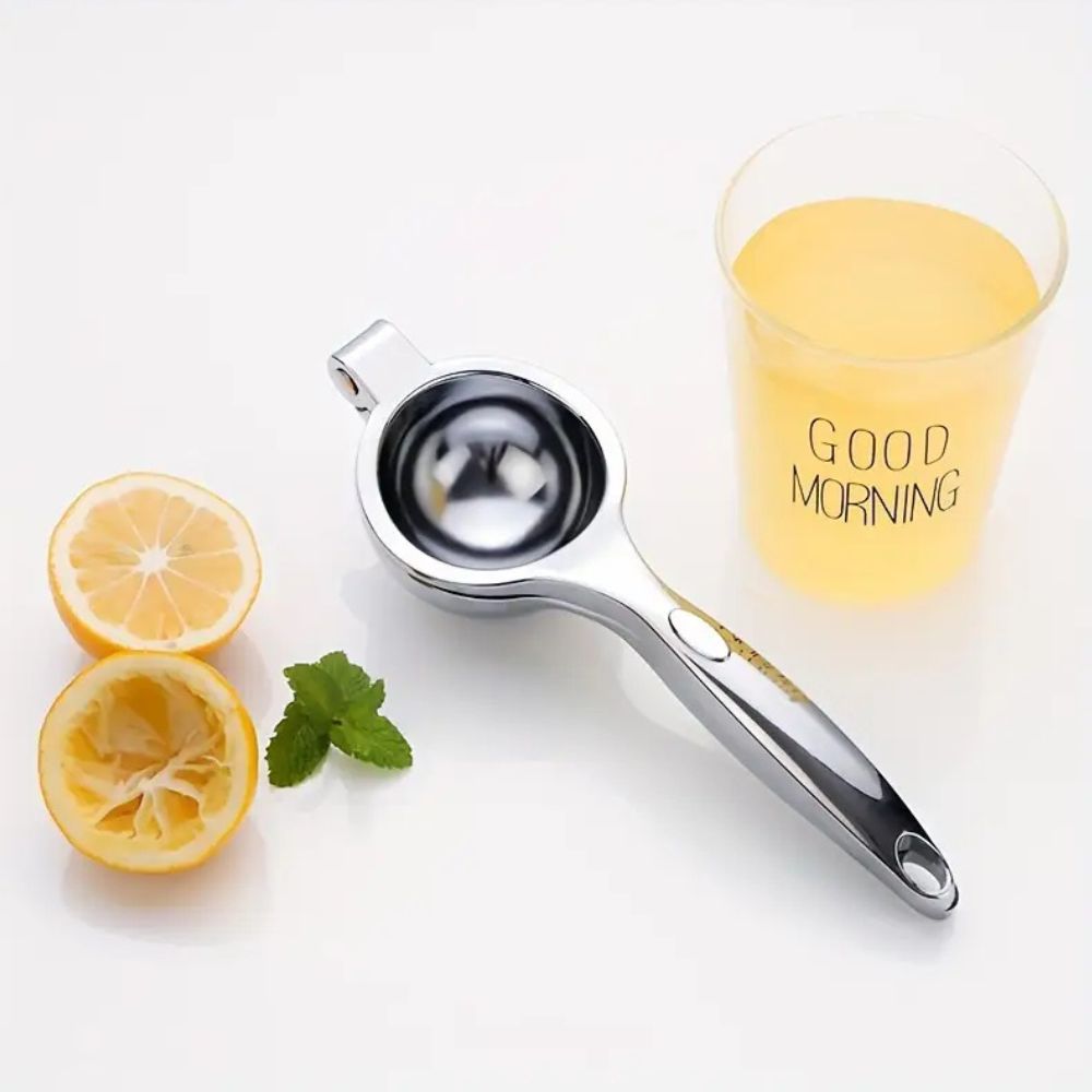 Handpresse für Zitronen, Limetten und Orangen – Zitruspresse aus Edelstahl, 8.7 Inch, ergonomischer Griff, für Getränke und zum Kochen