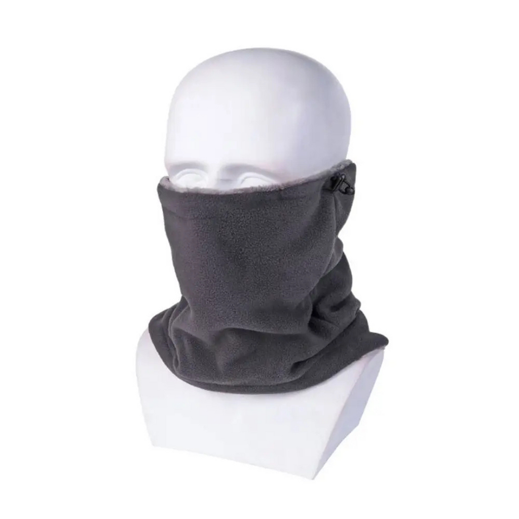 Verstellbarer Fleece-Schlauchschal – Kordelzug als Windschutz
