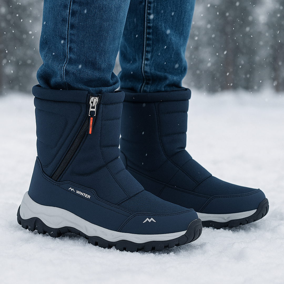 Botas de nieve impermeables unisex — forro térmico, antideslizantes para senderismo invernal