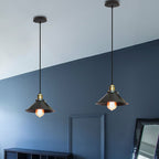 Rivelle Brass Cone Pendant Light