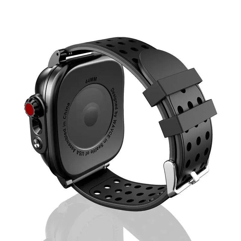 Silikonerem og etui til Apple Watch 42/44 mm Series 6/5/4/SE