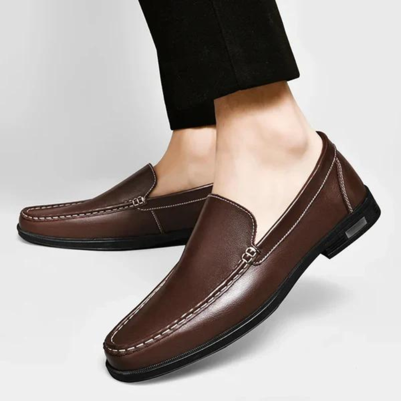 Elegante Slipper aus echtem Leder für Herren – handgefertigter italienischer Stil
