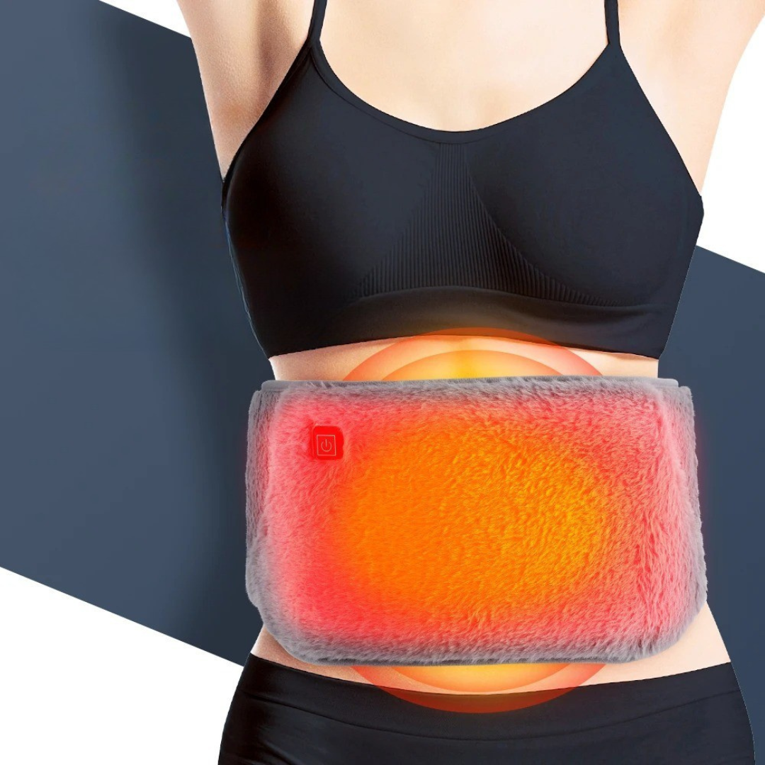 Rechargeable Heated Belly & Back Wrap — 3 Temperature Settings, USB-C