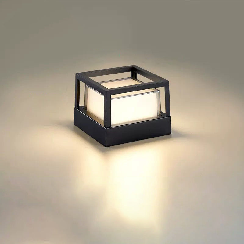 Hardwired Waterproof LED Sconce — Black Aluminum, 110-120V