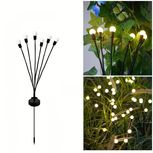 6/8/10 LED Solar Firefly Ground Lights, Festival & Garden Decoration - Euroselle
