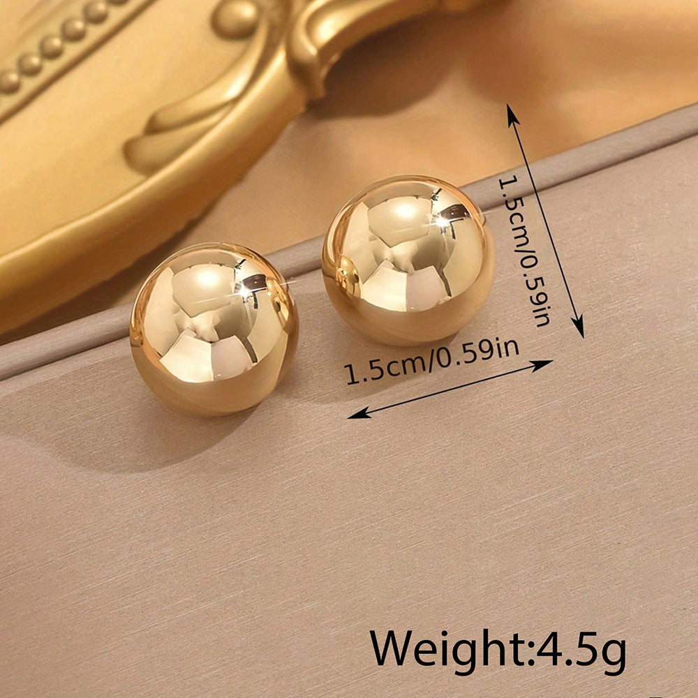 Boucles d'oreilles luxe en acier inoxydable - Style élégant et contemporain