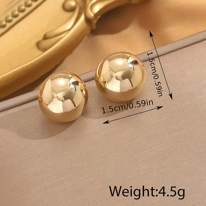 Boucles d'oreilles luxe en acier inoxydable - Style élégant et contemporain