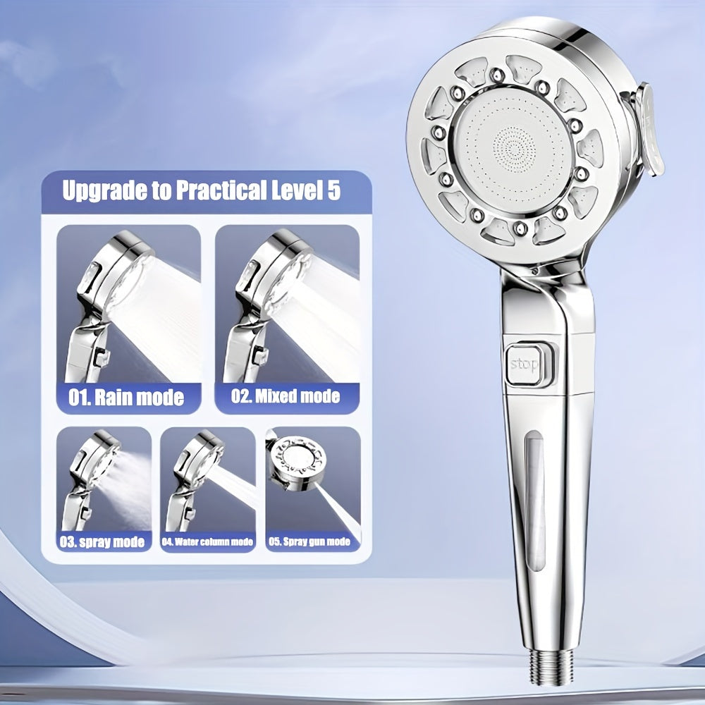 Modern Square Rainfall Shower System with Powerful Massage Spray - Euroselle