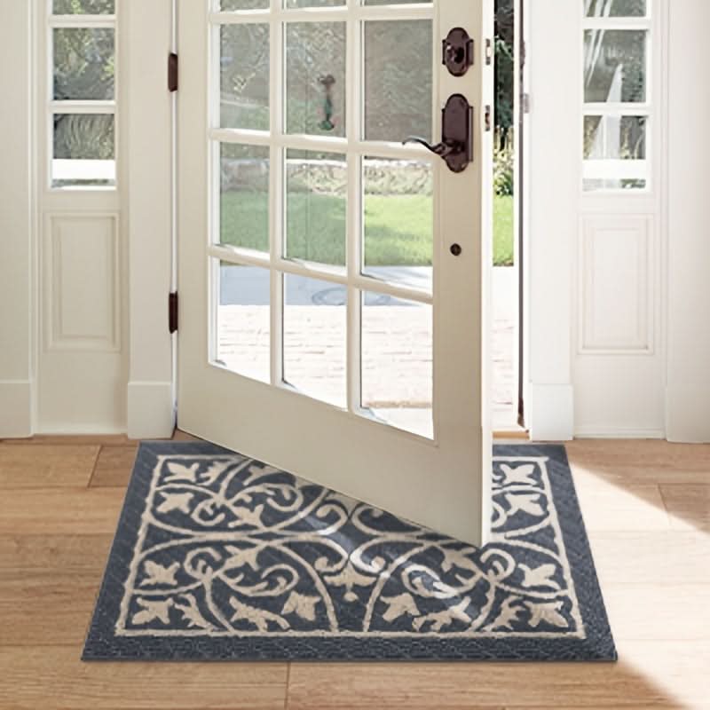 Entryway Mat — Low-Profile Non-Slip Rubber Backing, Washable
